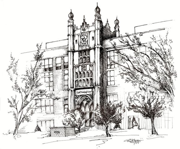 Университет зарисовка