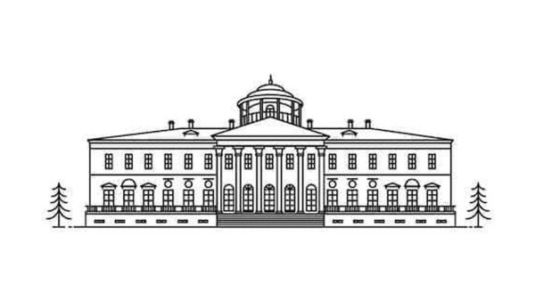 Университет на белом фоне