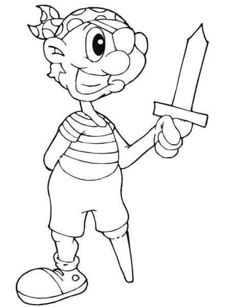 Рисунок Бармалея карандашом