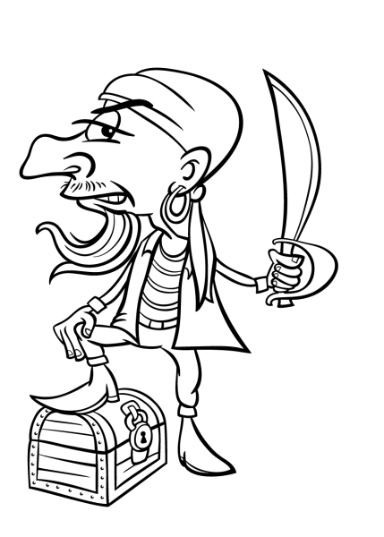 Бармалей раскраска