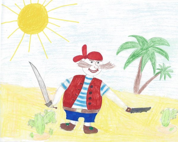 Иллюстрации по произведениям Чуковского Бармалей