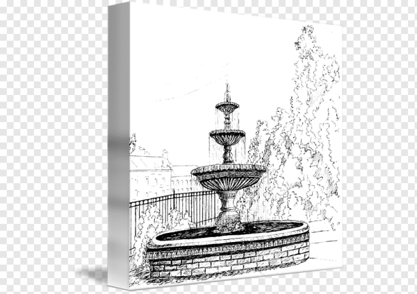 Фонтан рисунок для детей