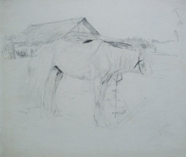 Валентин Серов зарисовки