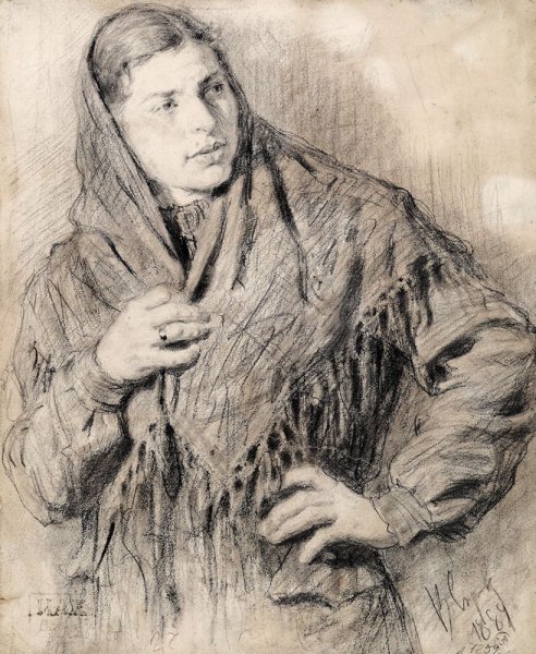 Серов автопортрет 1887