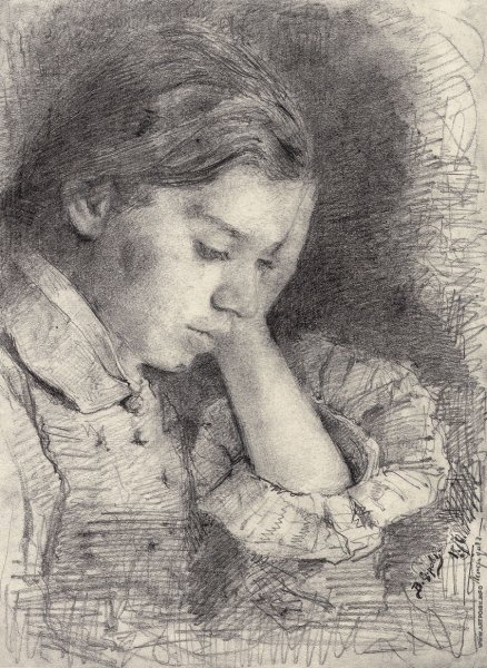 Репин Наброски людей