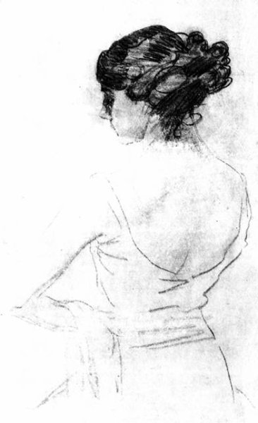 Валентин Серов набросок к портрету п.и.Щербатовой