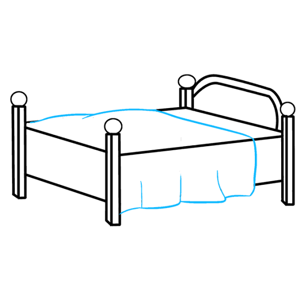 Кровать для срисовки