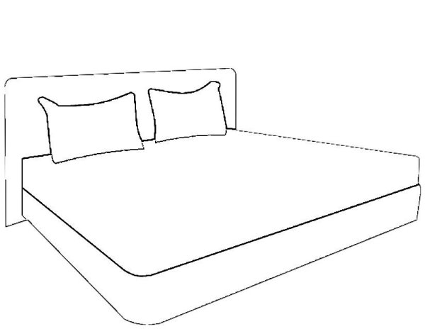 Кровать раскраска