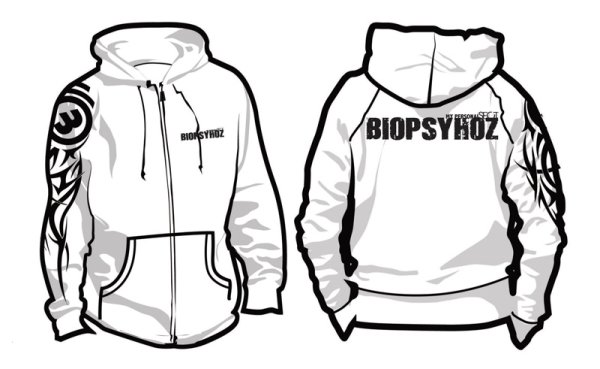 Технический эскиз худи