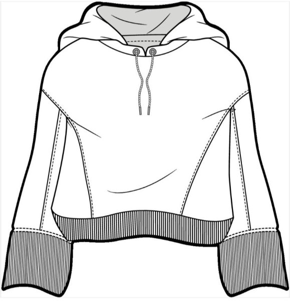 Макеты одежды для дизайнеров толстовка