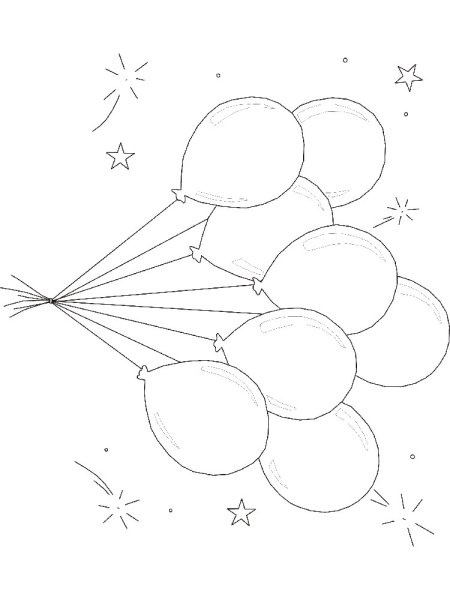 Шарики раскраска