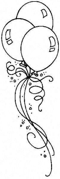 Раскраски воздушные шары для детей 2-3