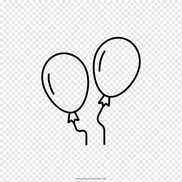 Воздушные шары рисунок карандашом