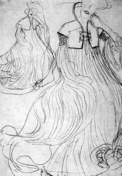 Густав климт поцелуй эскиз