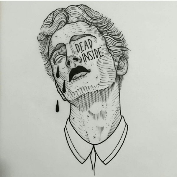 Sad тату эскиз