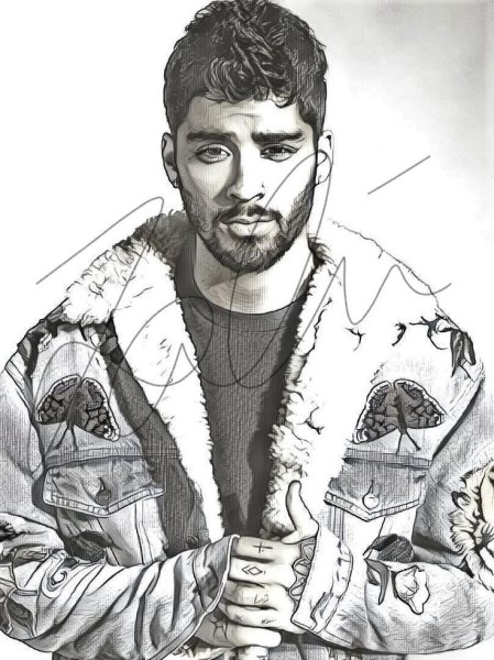 Скетчи Зейн Малик