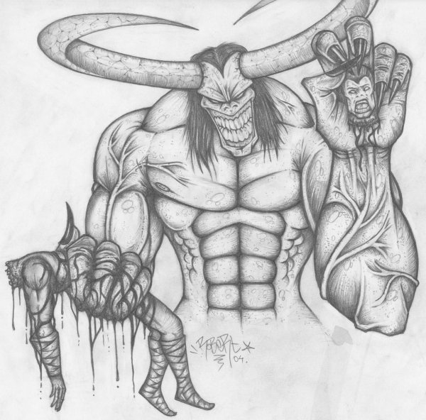 Демон Байрирон тату