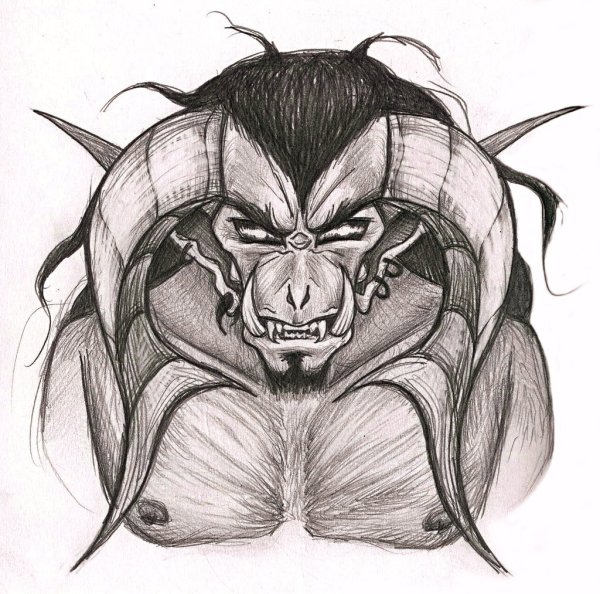 Дьявол рисунок