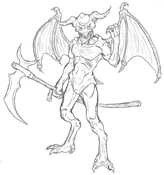 Дьявол ручкой