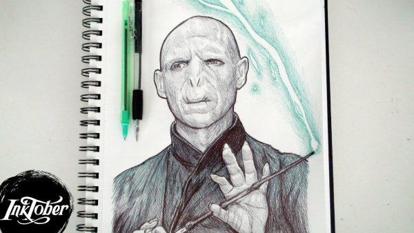 Воландеморт карандашом