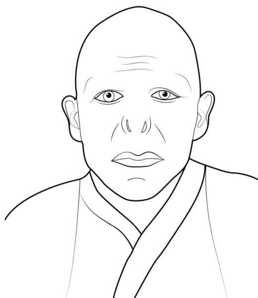 Воландеморт раскраска