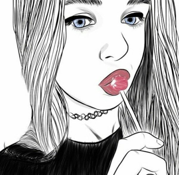 Крутые девушки для срисовки