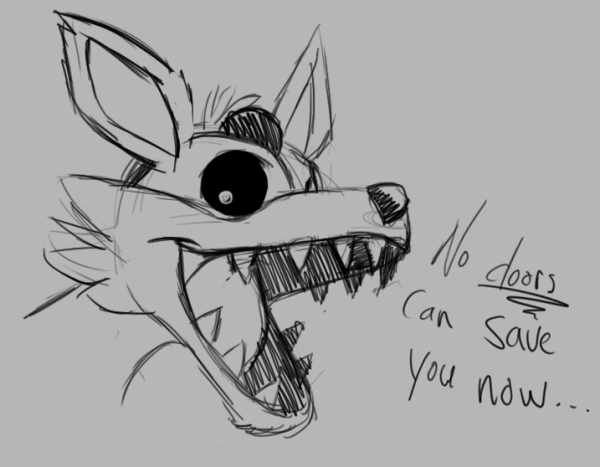 ФНАФ для срисовки Фокси