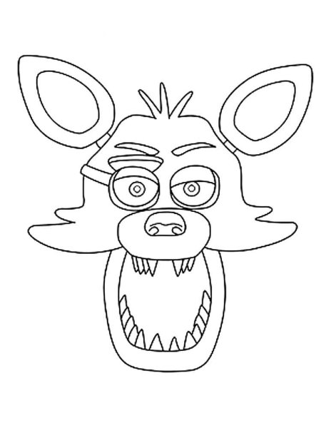 Раскраска Фокси из ФНАФ