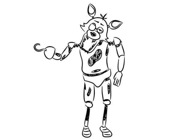 ФНАФ для срисовки Фокси