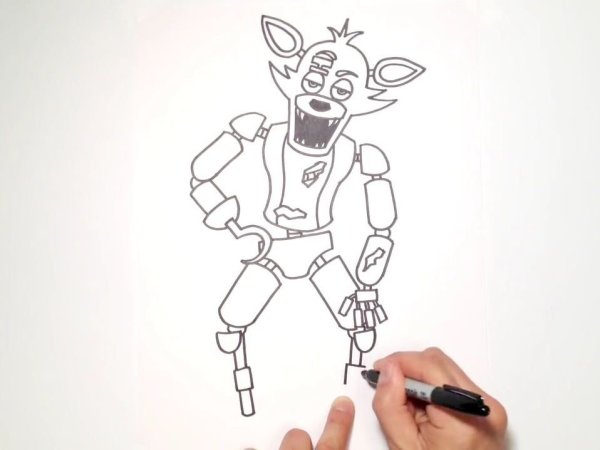 ФНАФ для срисовки Фокси