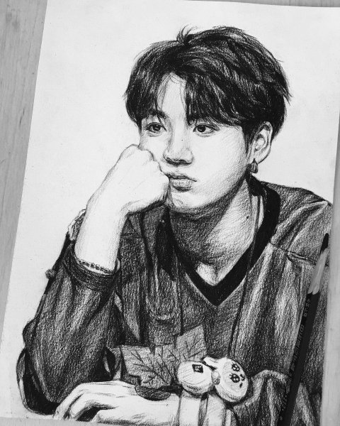 БТС для срисовки Чонгук