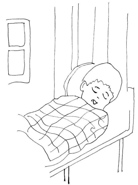 Девушка спит рисунок