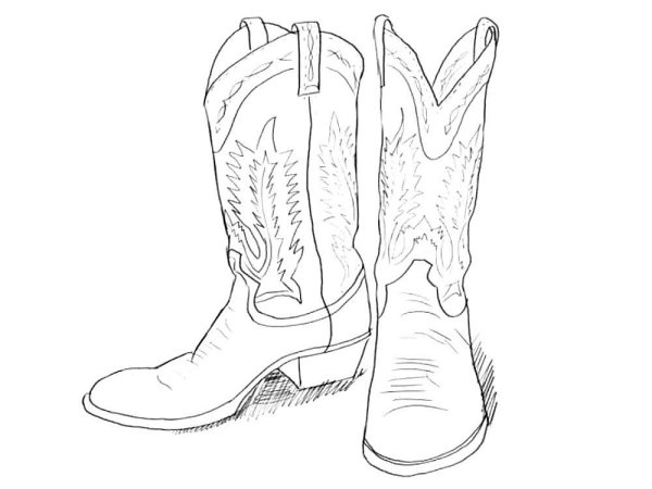 Сапоги рисунок