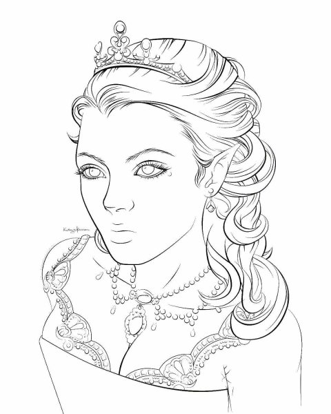 Снежная Королева раскраска