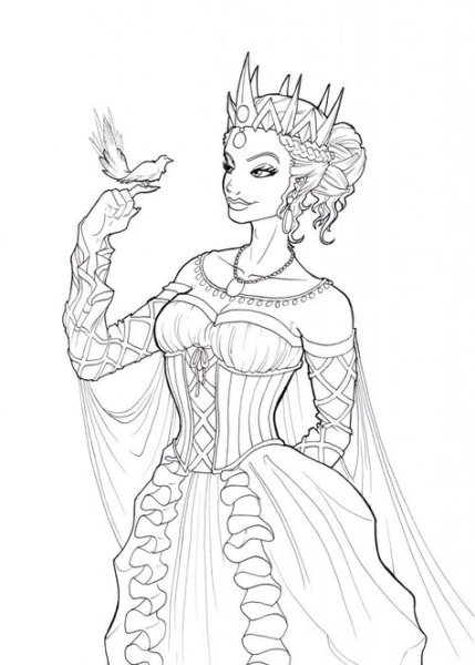 Раскраска Королева