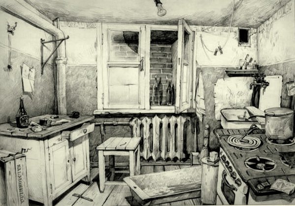 Коммуналка в живописи