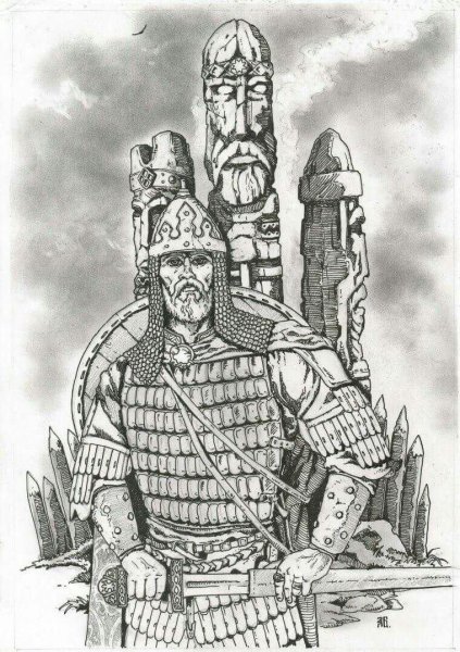 Славянский Бог Велес эскиз