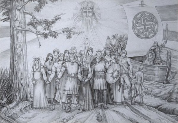 Велес Бог славян арт