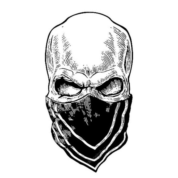 Череп с повязкой