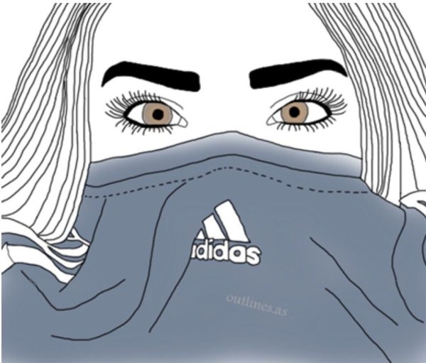 Картинки для срисовки девушки в маске