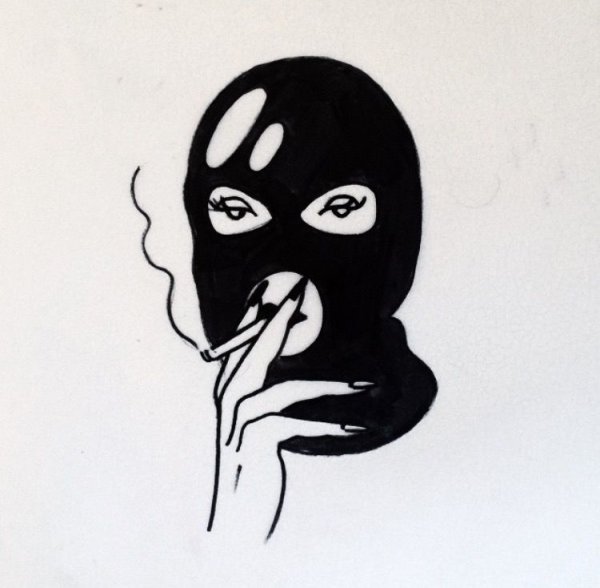 Девушка в Балаклаве эскиз