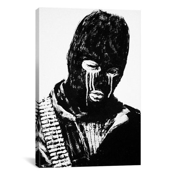 Человек в маске Балаклаве арт