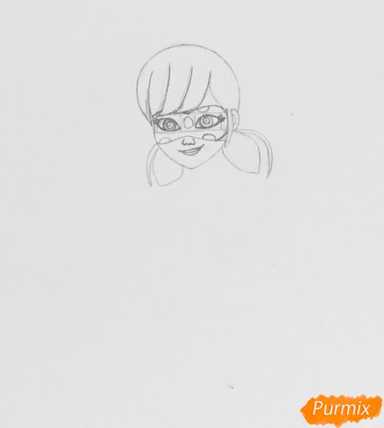 Леди баг и супер кот карандашом