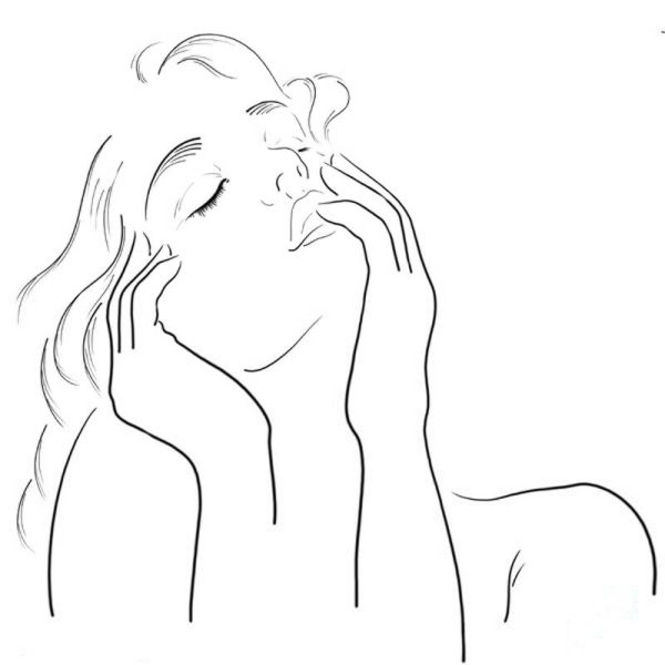 Женский силуэт одной линией