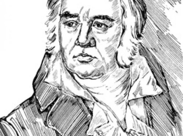 Портрет Крылова Ивана Андреевича карандашом