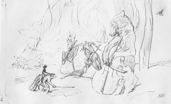 Иллюстрации Валентина Серова к басням Крылова