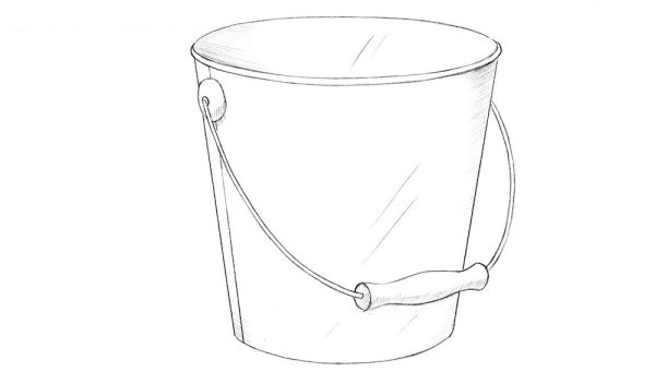 Ведро раскраска