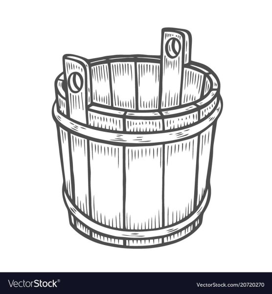 Ведро раскраска для детей