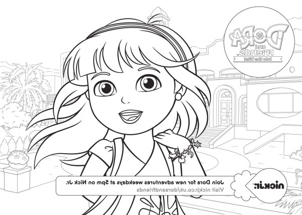 Dora and friends into the City раскраска