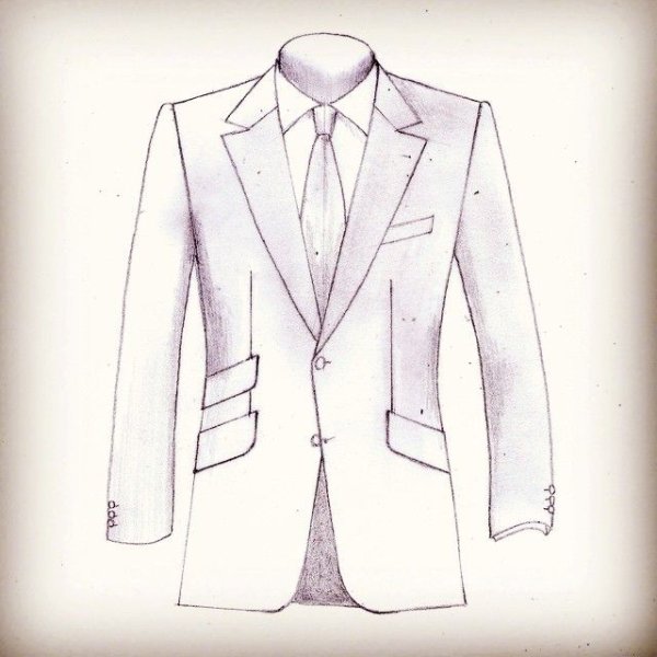 Пиджак карандашом